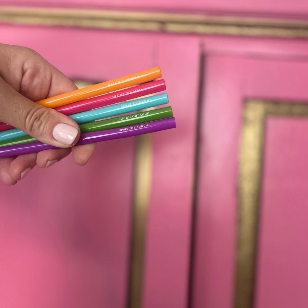 Colorful, Reusable Straw Set - Picture 2 of 5